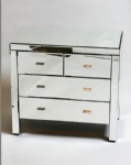 Modern black glass venetian mirrored art deco bedside tables,side chests,nightstands and cabinets furniture