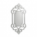 Contemporary glass beveled salon wall decorated mirror and hotel interior hanging mirrors