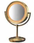 Led lighted magnifying cosmetic table mirror and light bathroom makeup compact desk mirrors